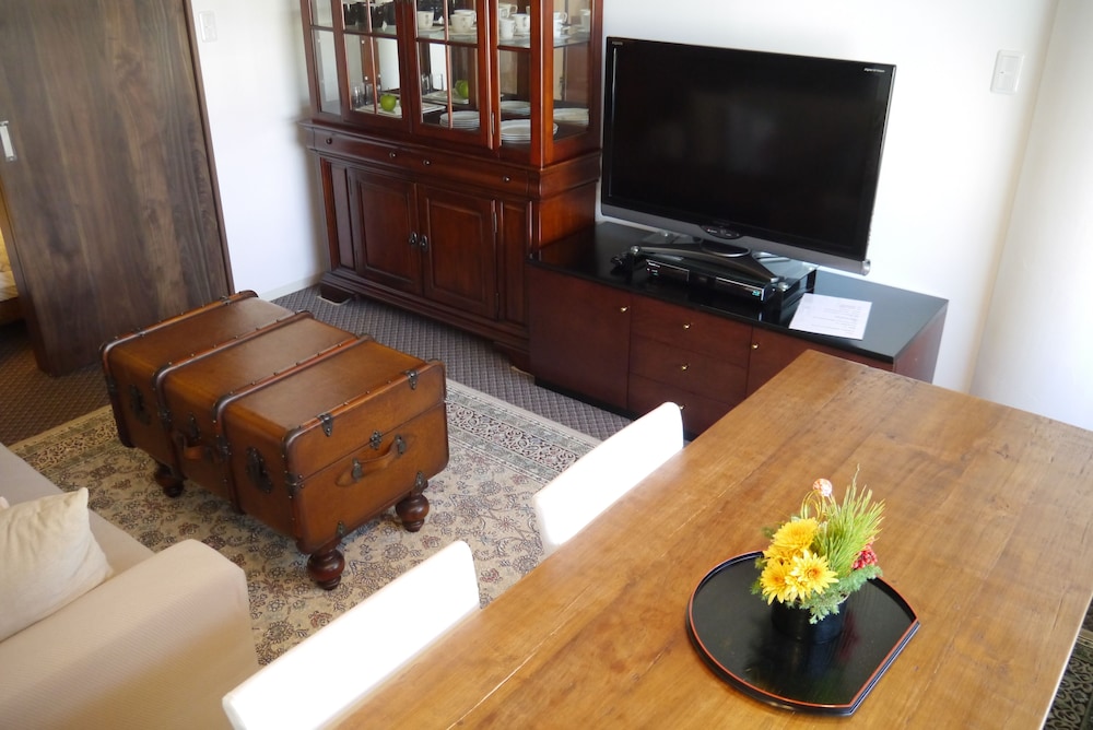 デラックス ルーム 1 ベッドルーム キッチン シティビュー リビング エリア0 | R&Run Kyoto serviced apartment & suites