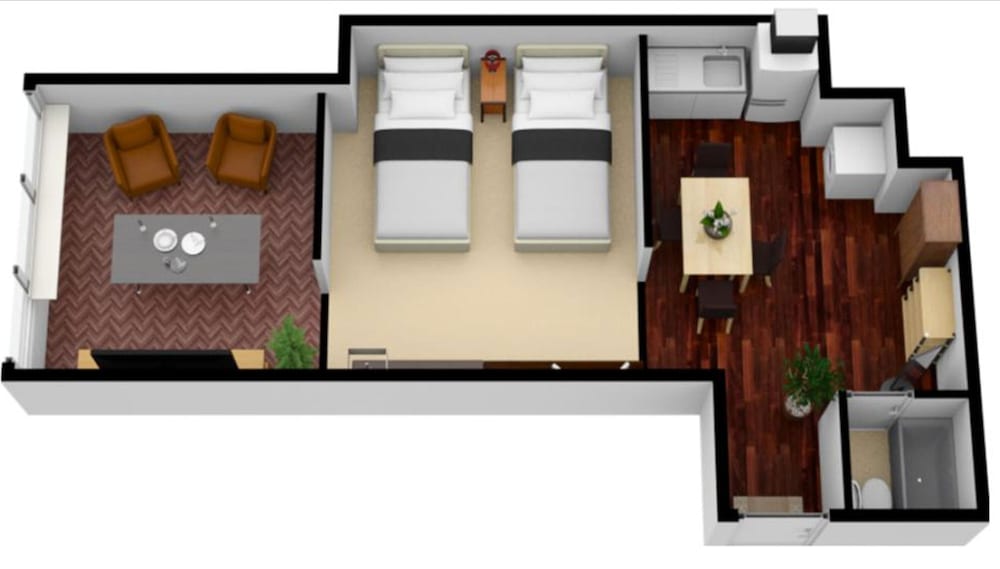 コンフォート スタジオ 禁煙 簡易キッチン フロアマップ0 | R&Run Kyoto serviced apartment & suites