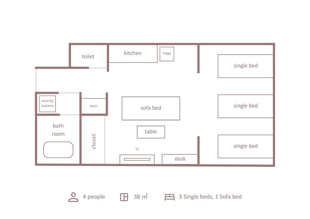 スーペリアファミリールーム フロアマップ0 | Minn 十三
