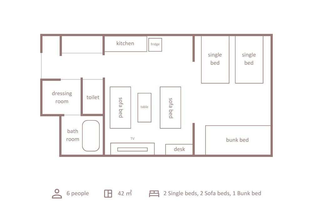 スーペリアファミリーロフトベットルーム（Ａ） フロアマップ0 | Minn 十三