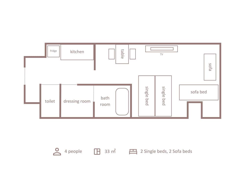 ハリウッドツインルーム フロアマップ0 | Minn 十三