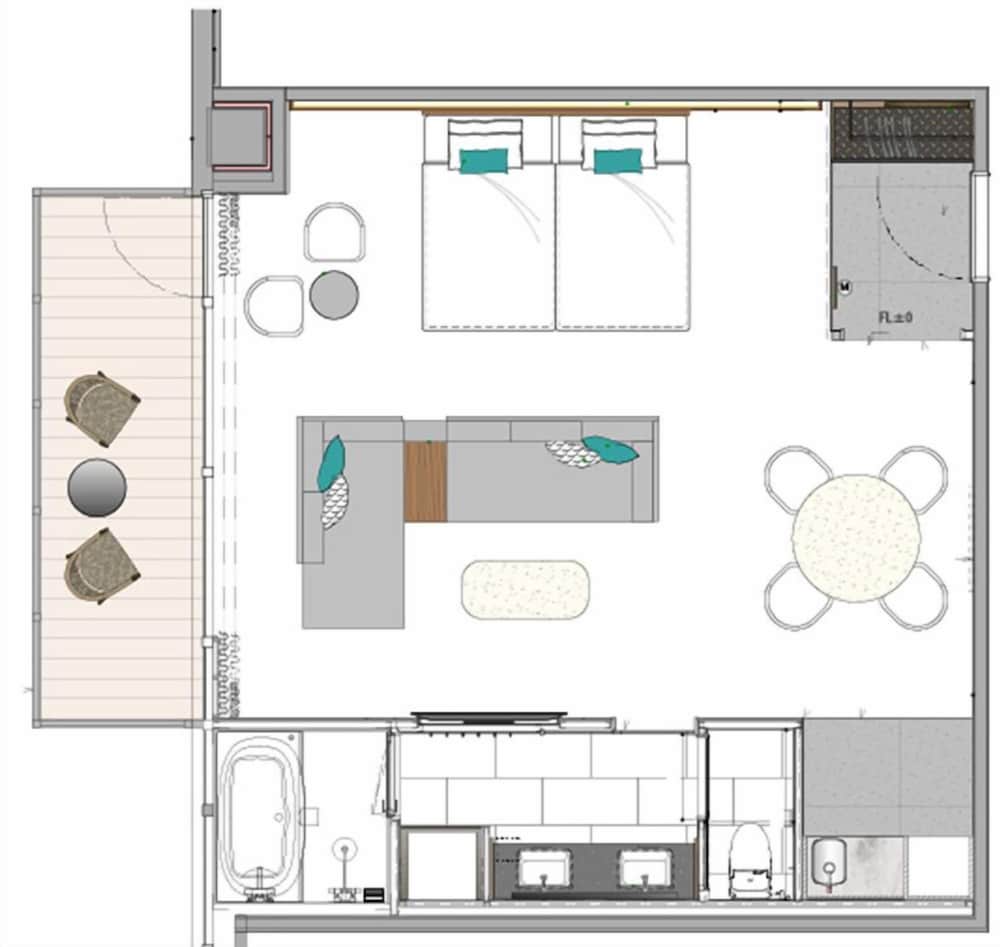 NEW オリエンタル グランド レジデンス禁煙, ミニキッチン、洗濯乾燥機付き 客室1 | なんばオリエンタルホテル