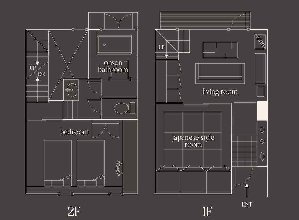 半露天温泉メゾネット和洋室 フロアマップ0 | 小樽リトリート 蔵群 by 温故知新