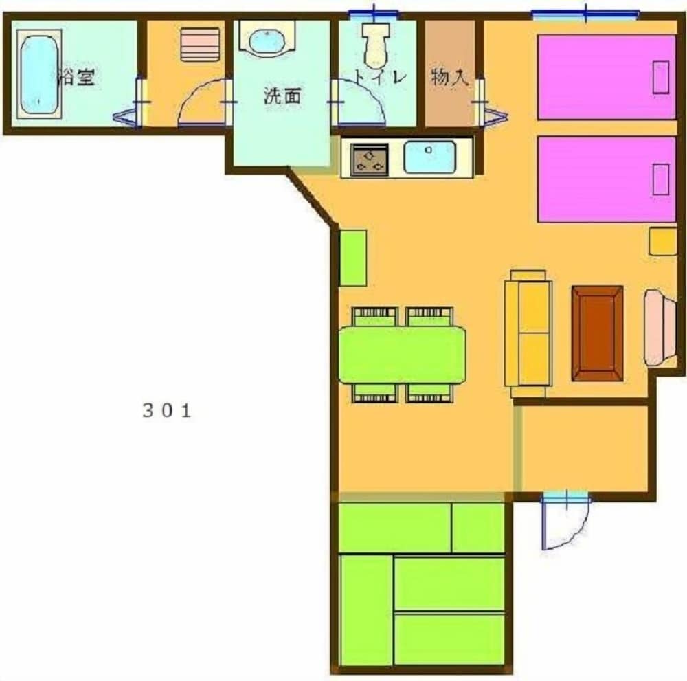 スーペリアアパートメント (301) フロアマップ0 | コンドミニアム パノラミック元町