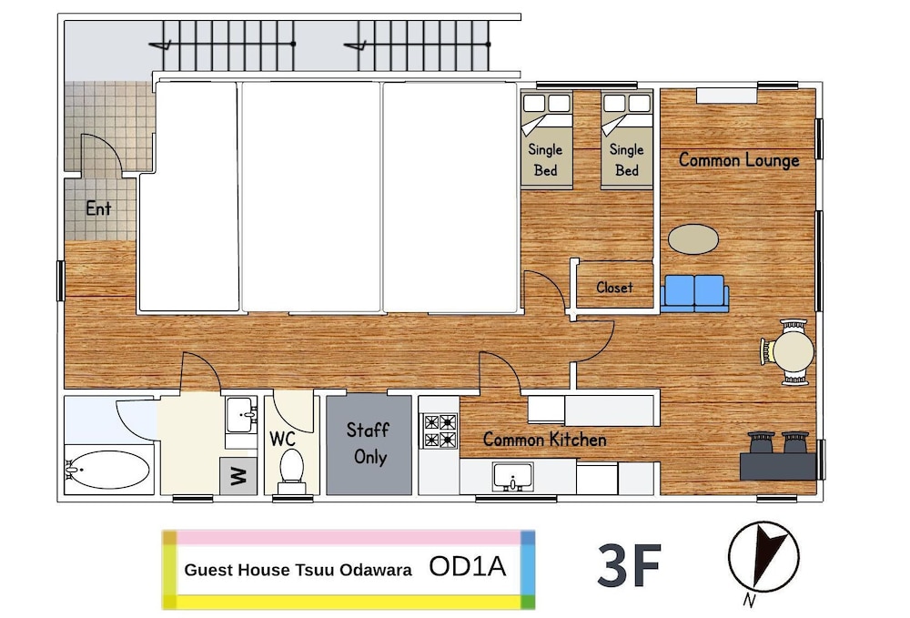 アリス 客室3 | ゲストハウス Tsuu