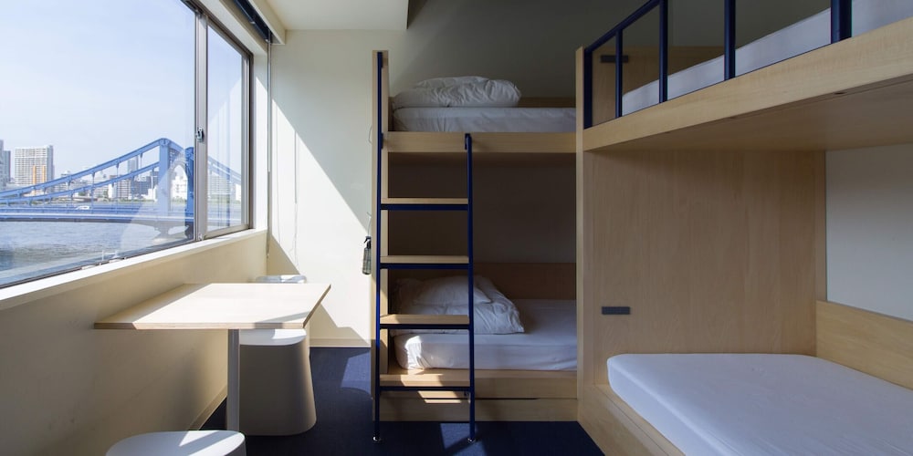 Bunk with River View and Shared Bathroom | LYURO 東京清澄 by THE SHARE HOTELS