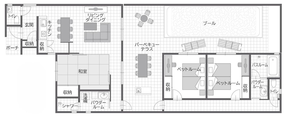 ANTHURIUM 客室1 | Ahman Suite Villa Sumuide