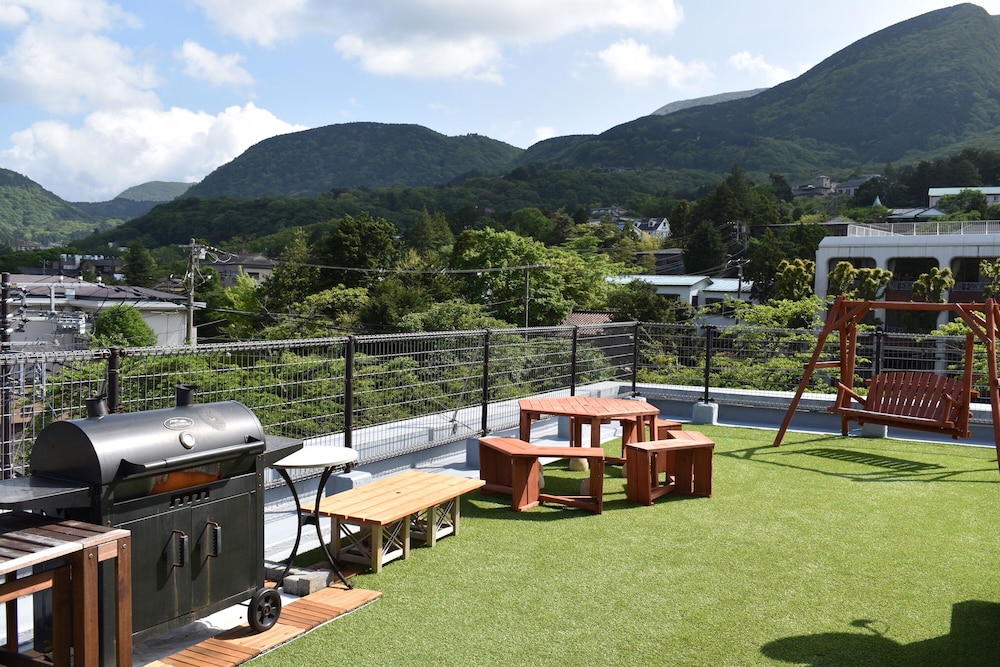 和室３人部屋（布団ルーム） テラス / パティオ1 | HAKONE guesthouse gaku.