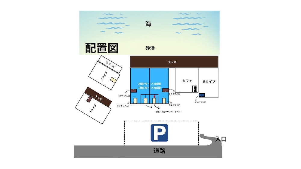 宿泊施設の地図1 | シーブリーズ +1987 宿泊施設の地図1 | シーブリーズ +1987