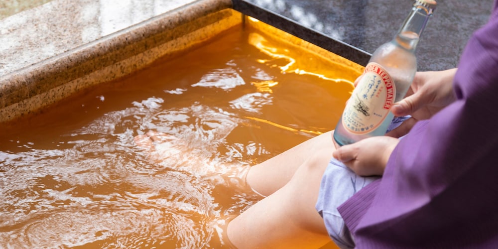 [L] 金泉露天＆足湯付特別室140平米/別館1階太閤 禁煙 ベランダ0 | 天地の宿 奥の細道