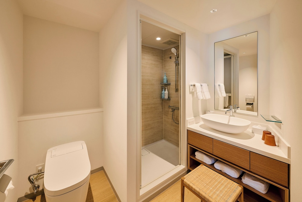 スタンダード ツインルーム シングルベッド 2 台 禁煙 マウンテンビュー バスルーム0 | サマナ ホテル 屋久島