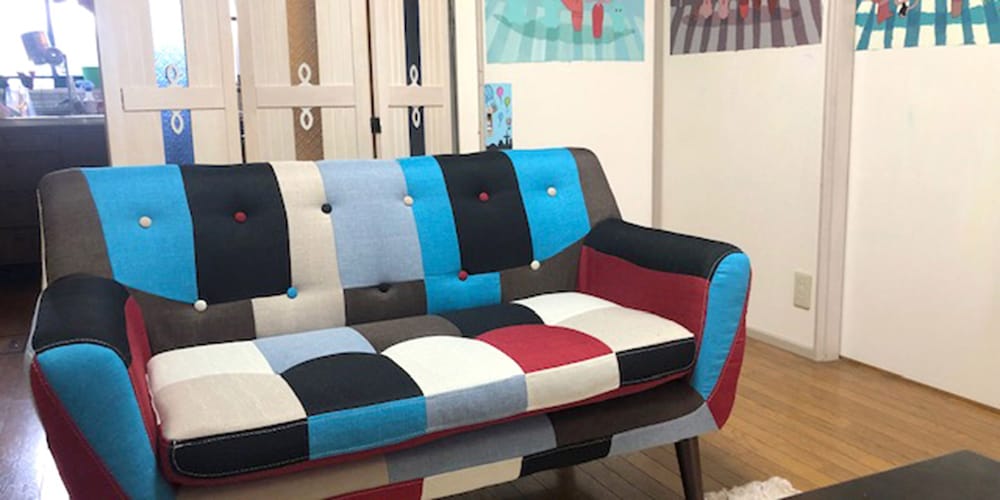 セミダブルルーム リビング エリア1 | ゲストハウス桜こまち