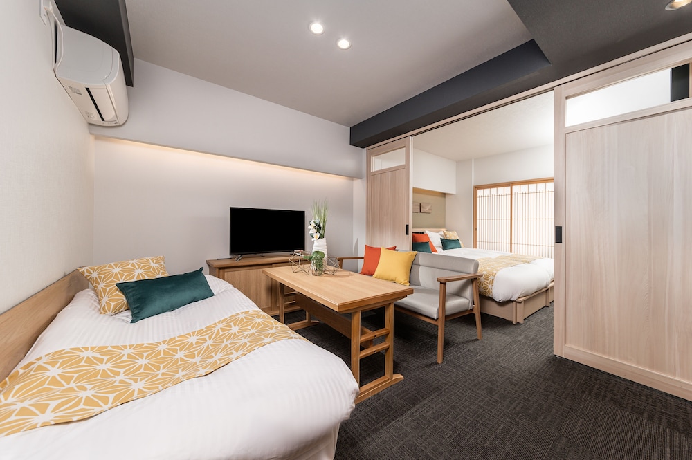 高層階 1ベッドルームファミリーアパートメント (ソファベッド) 5人用 エキストラベッド0 | MIMARU京都 二条城