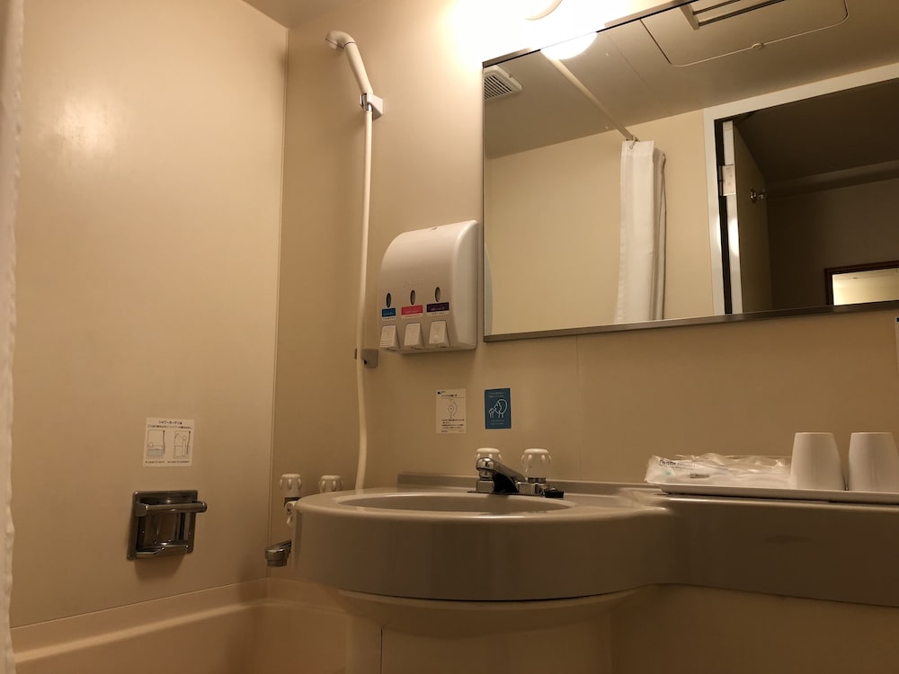 セミダブルルーム 大人2名用 喫煙可 バスルームのシンク0 | センターホテル成田 1