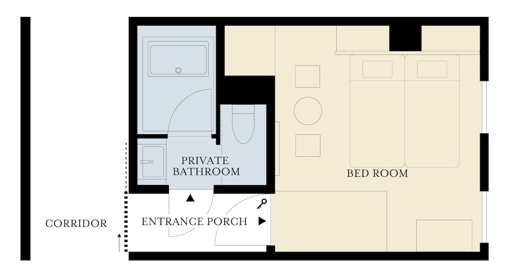 Moderate with Japanese-style (Adjoining Private Bathroom) 客室7 | RAKURO 京都 by THE SHARE HOTELS