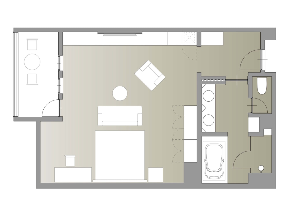 浅間ビューデラックスダブル 禁煙 フロアマップ0 | ルグラン軽井沢ホテル & リゾート