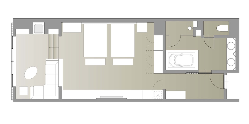 プレミア ツインルーム (エキストラベッド付) 禁煙 フロアマップ0 | ルグラン軽井沢ホテル & リゾート
