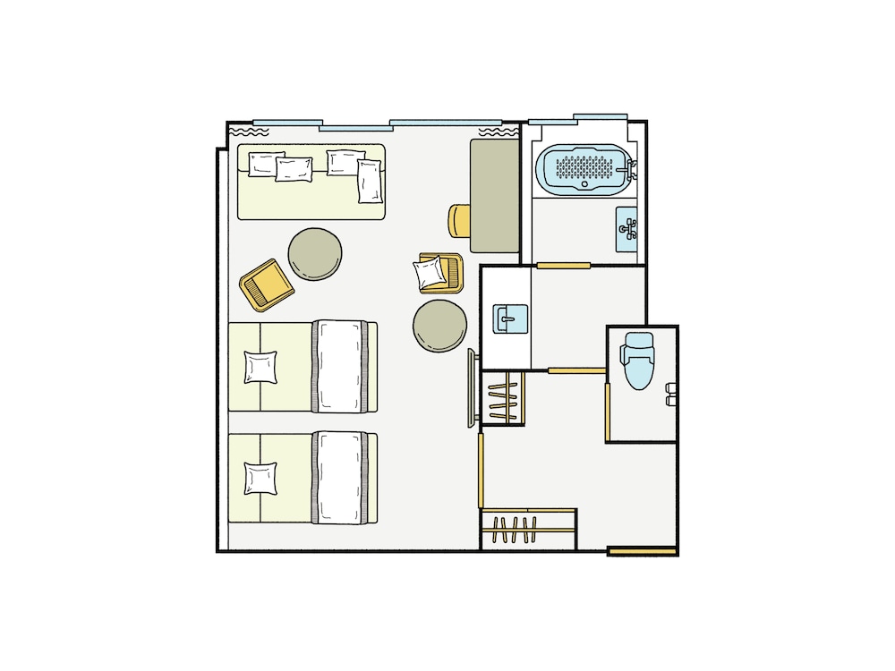 ビューバス付 デラックスルーム 禁煙 客室4 | 亀の井ホテル 彦根