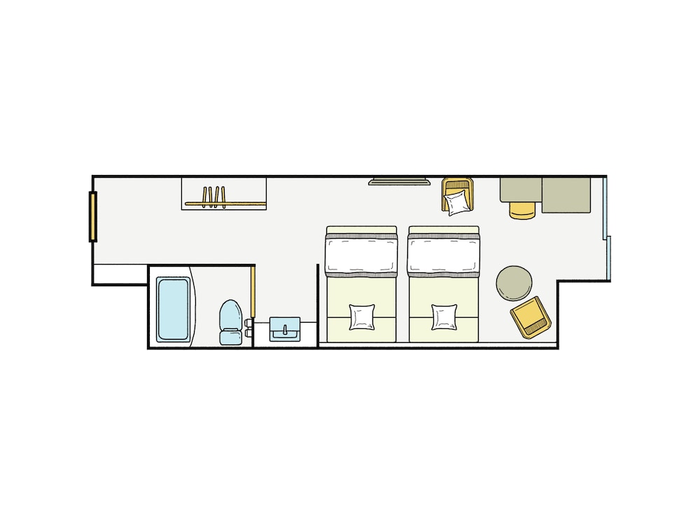 スーペリアトリプル（バス付）禁煙 客室2 | 亀の井ホテル 彦根