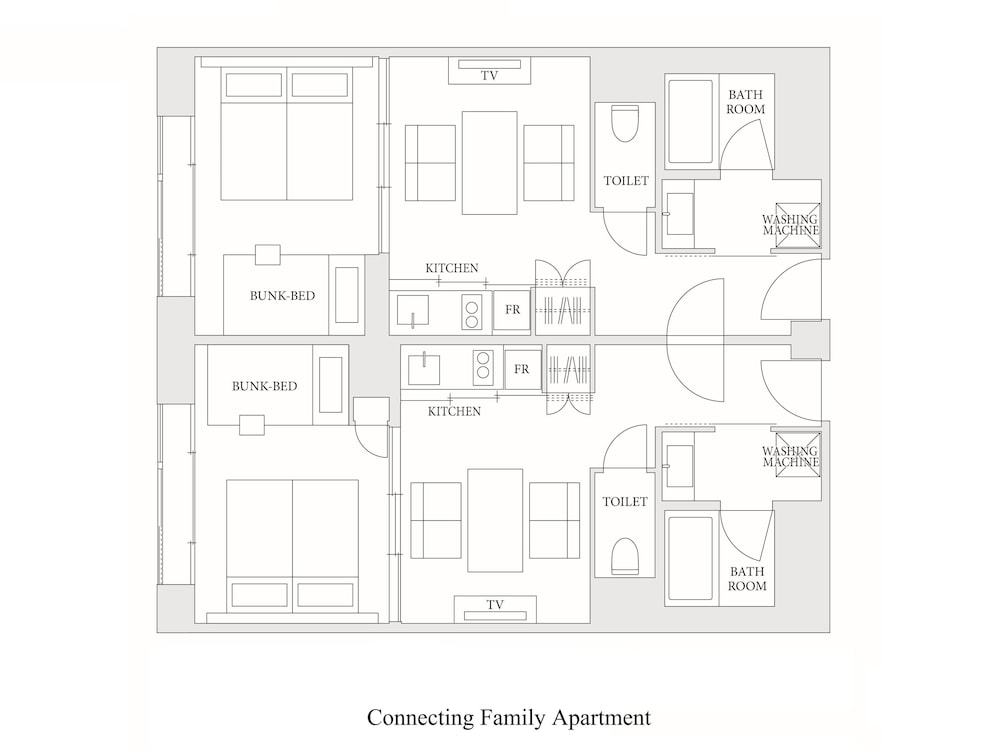 コネクティングアパートメント 客室3 | MIMARU京都 新町三条