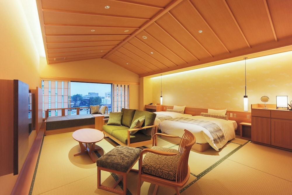 ツインベッドモダン和室 (禁煙) レストラン食 客室1 | 皆生松月