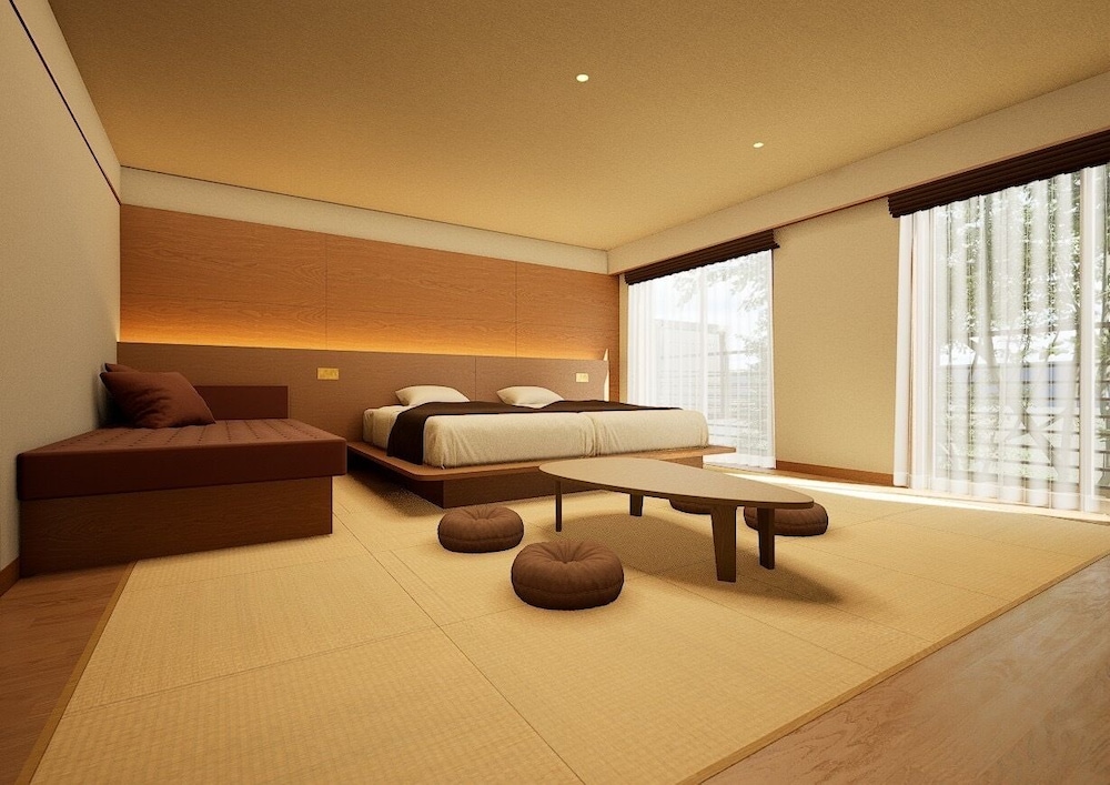 和洋室 4人部屋 禁煙 客室1 | 別府温泉 竹と椿のお宿 花べっぷ