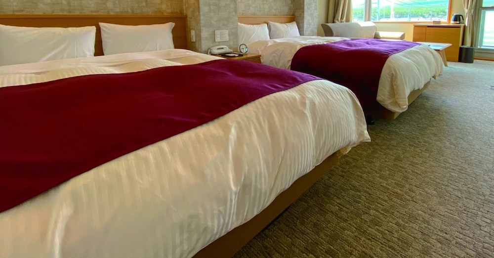 特別室 デラックスツインルーム - 富士山側 テラス付き, 角部屋 (34.33平米) | 登り坂ホテル