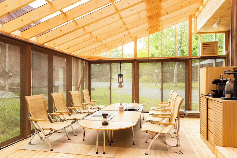 ペット同宿 リビングテラス付 戸建てタイプ3LDKコテージ テラス / パティオ11 | Nature Cottage Akabeko