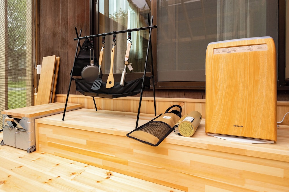 ペット同宿 リビングテラス付 戸建てタイプ3LDKコテージ テラス / パティオ1 | Nature Cottage Akabeko