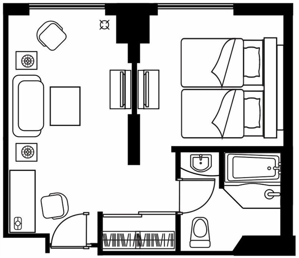 エグゼクティブ ツインルーム 1 ベッドルーム 客室3 | シタディーンセントラル新宿東京