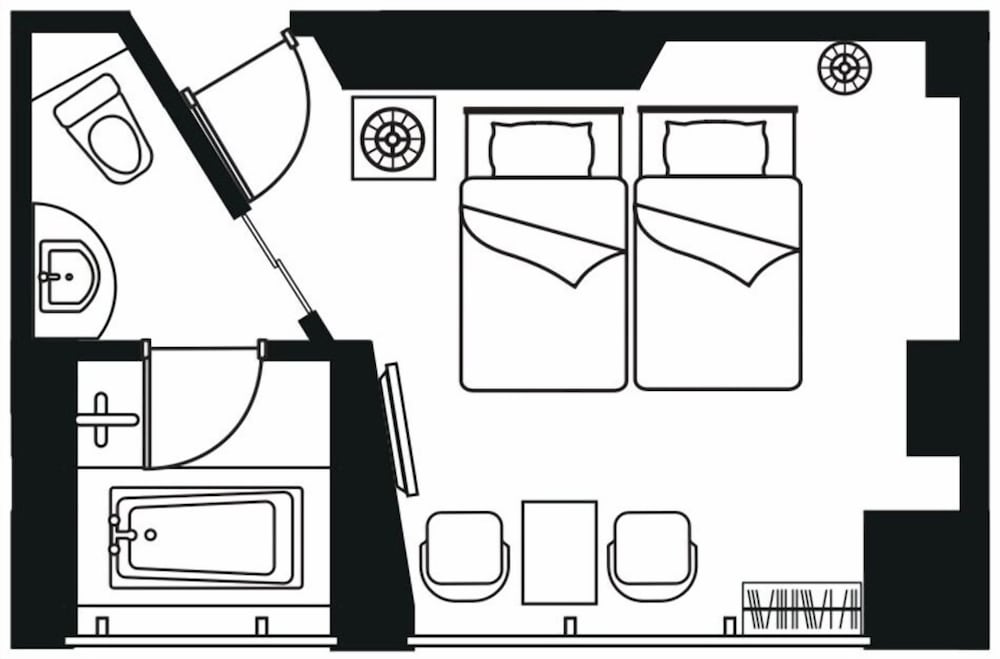 エグゼクティブ スタジオ シングルベッド 2 台 客室3 | シタディーンセントラル新宿東京