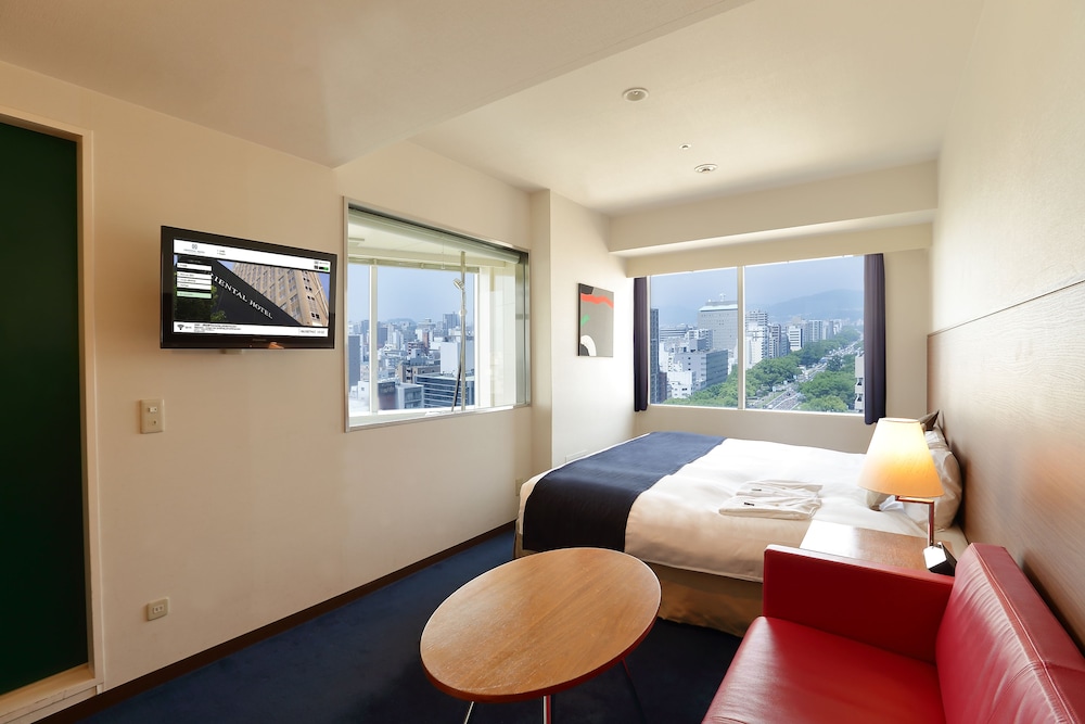 [禁煙]スタイリッシュコーナーダブル(22sqm)〈キングベッド,ビューバス〉 | オリエンタルホテル広島