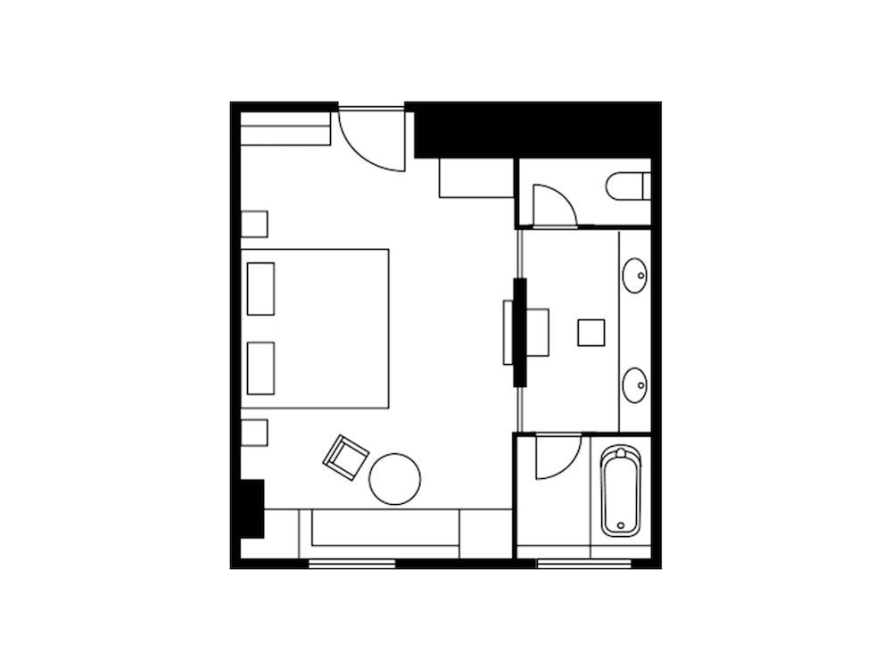 ラージダブルルーム　禁煙 客室1 | ザ・ゲートホテル東京 By HULIC