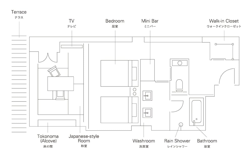 トラディショナル スイート フロアマップ0 | ザ・サウザンド 京都