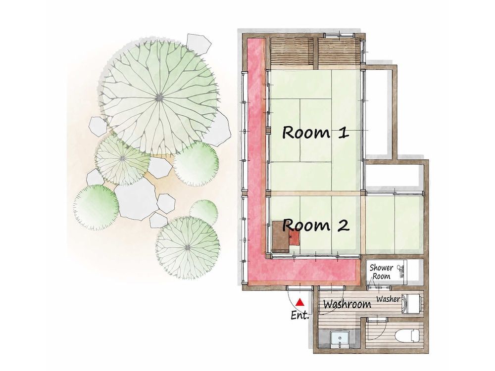 花見の間  専用トイレ/シャワールーム付 客室1 | 宿坊 善光寺