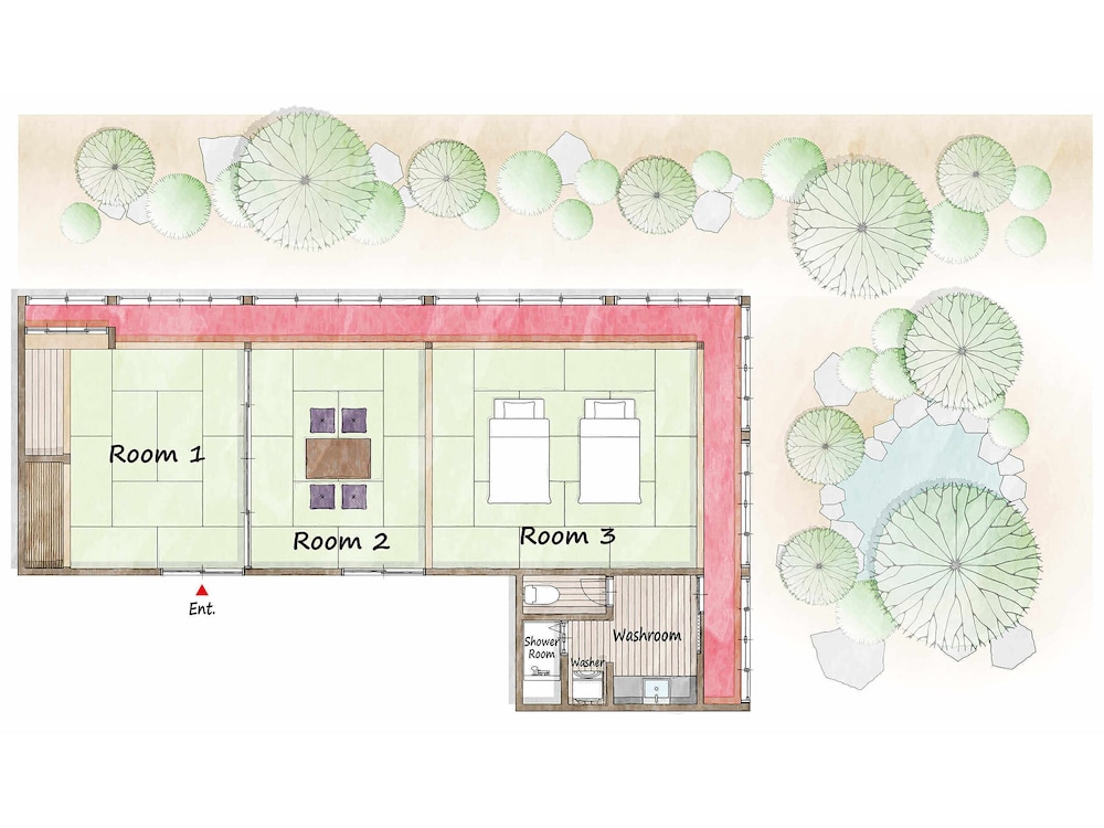 雪見の間 専用トイレ/シャワー付 客室1 | 宿坊 善光寺