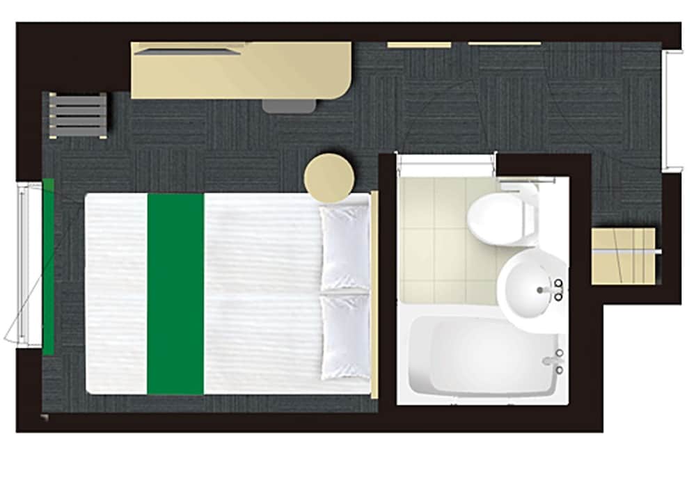 スーペリア ツインルーム シングルベッド 2 台 禁煙 客室3 | ホテル呉竹荘 広島大手町