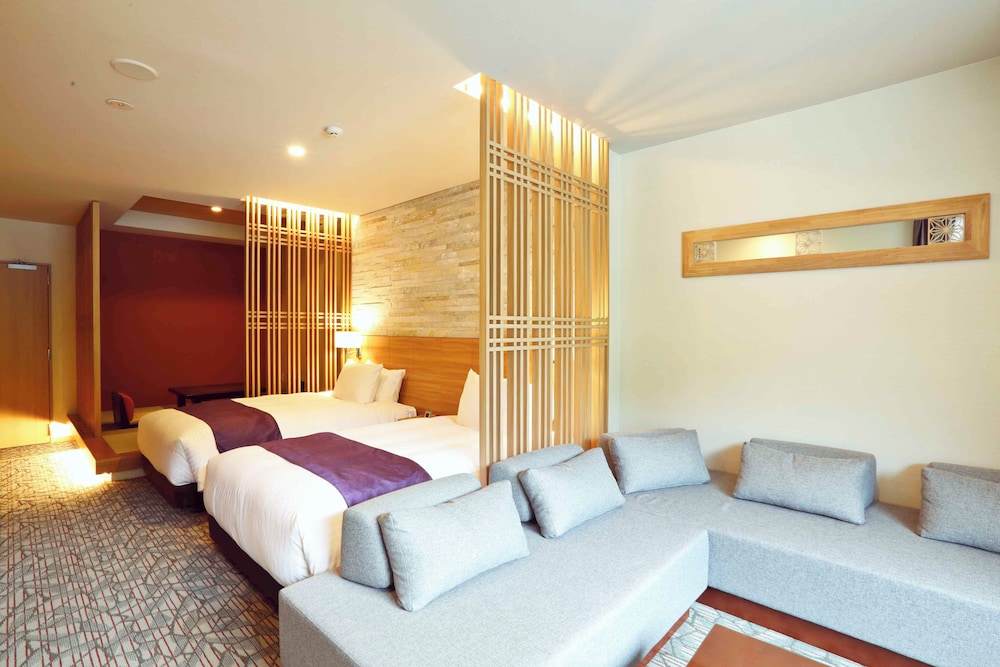 テラスプレミアツイン 本館 (4階 半露天風呂+テラス付き和洋室) 客室2 | 雲仙九州ホテル - Mt.Resort