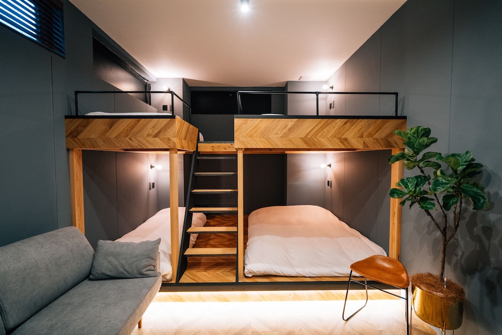 デラックス スタジオ ベッド (複数台) 簡易キッチン 客室5 | mizuka Daimyo 3 ‐unmanned hotel‐