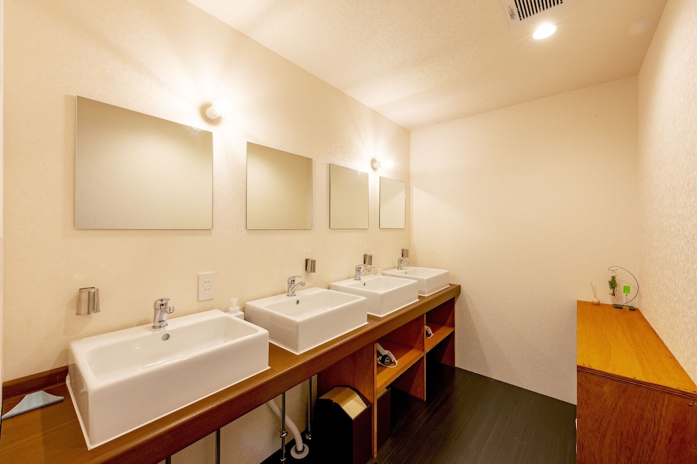 スタンダード ダブルルーム 共用バスルーム バスルーム1 | plat hostel keikyu asakusa karin