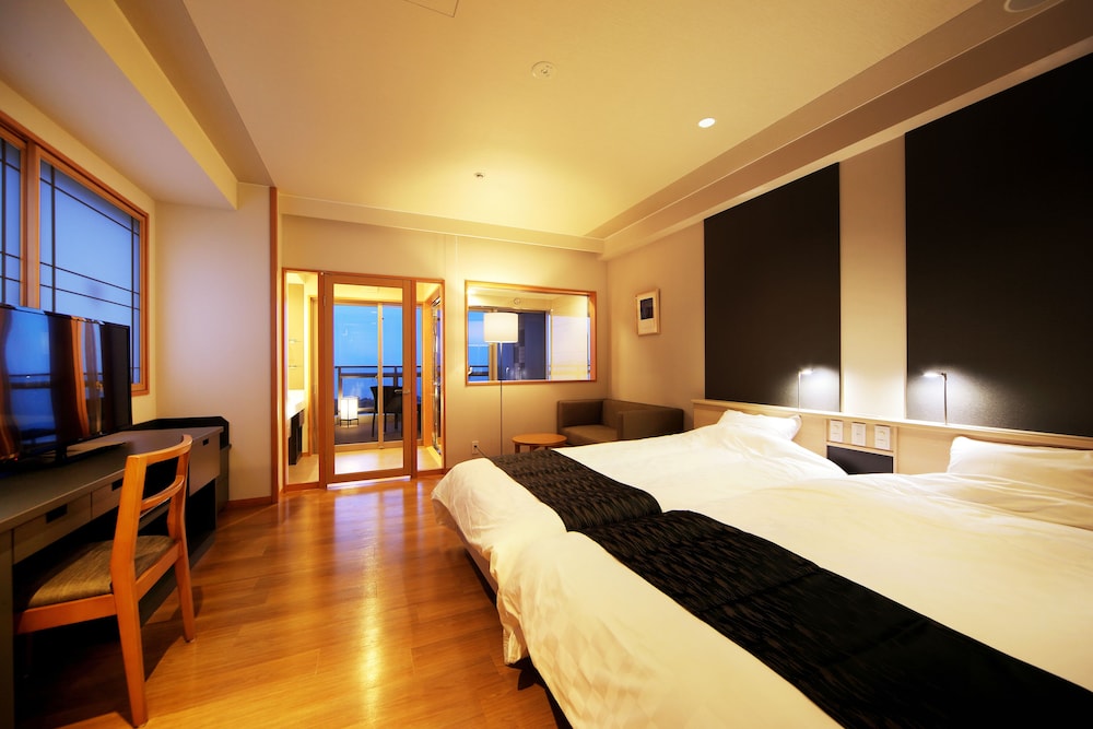 デラックス 和洋室 海一望絶景テラス温泉露天風呂付 禁煙 客室6 | 皆生游月