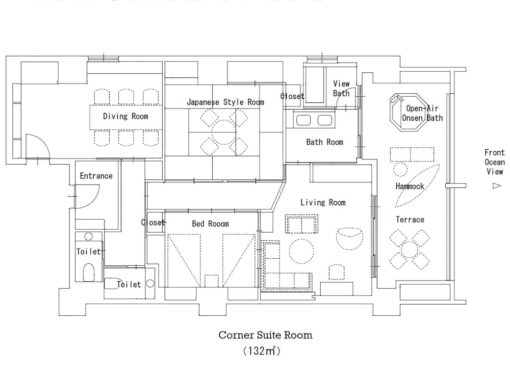 コーナー スイート 海一望絶景テラス温泉露天風呂付 禁煙 フロアマップ0 | 皆生游月