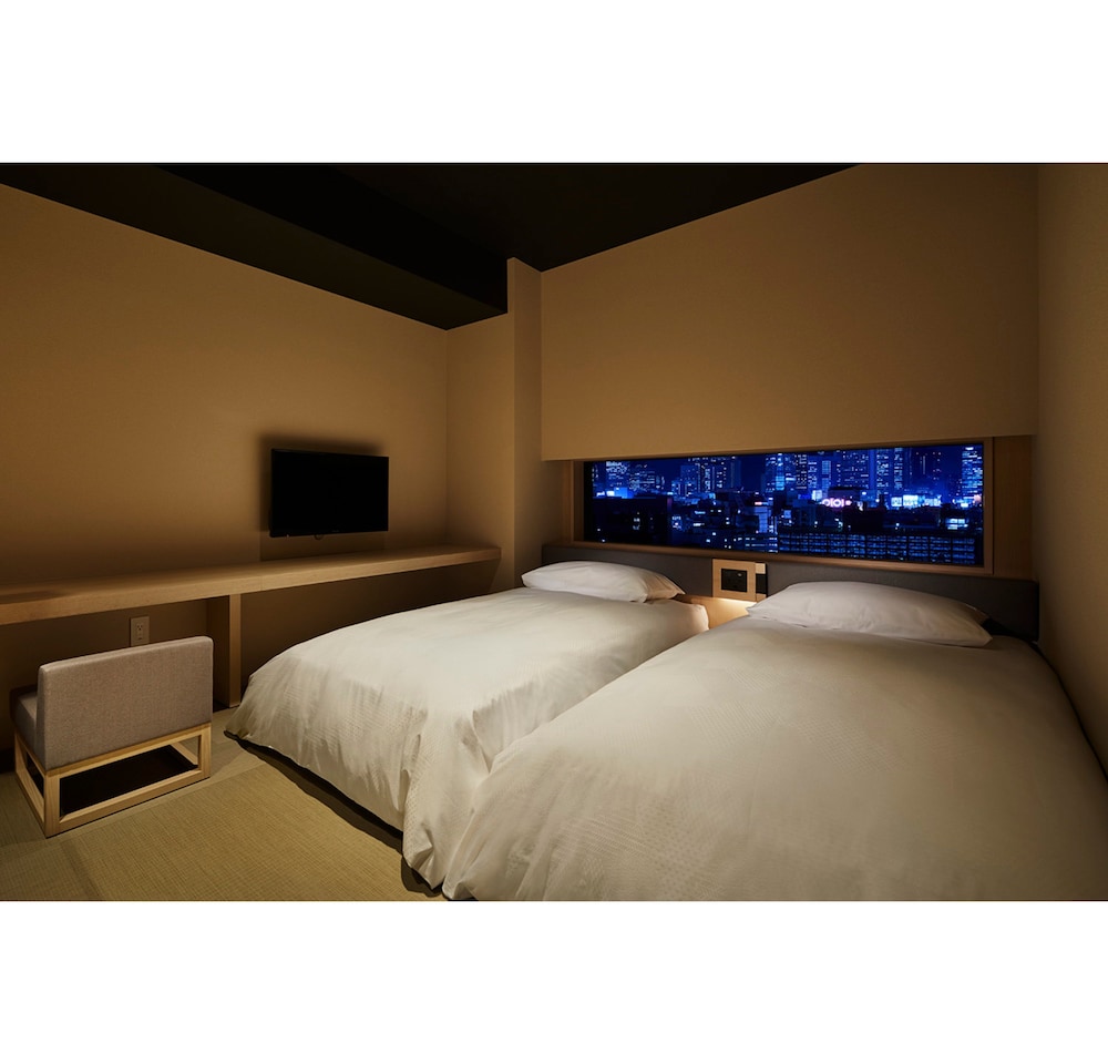 [シングルベッド2台] コンフォートツインルーム 禁煙 (高層階) | ONSEN RYOKAN 由縁 新宿