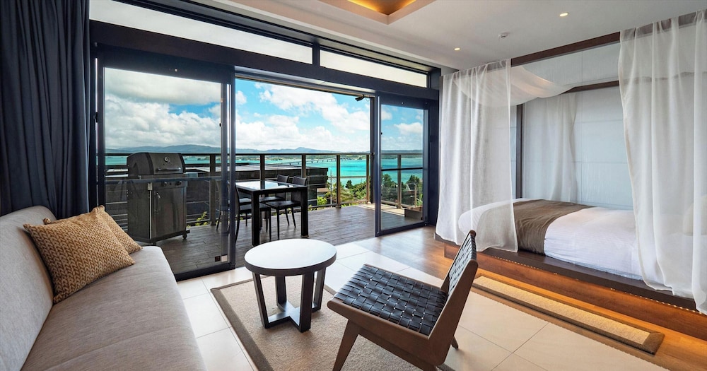 オーシャンビューテラス デラックス B (2食付) しゃぶしゃぶコース 18:00 ~ 19:30, 禁煙 客室1 | ワンスイート ザ テラス