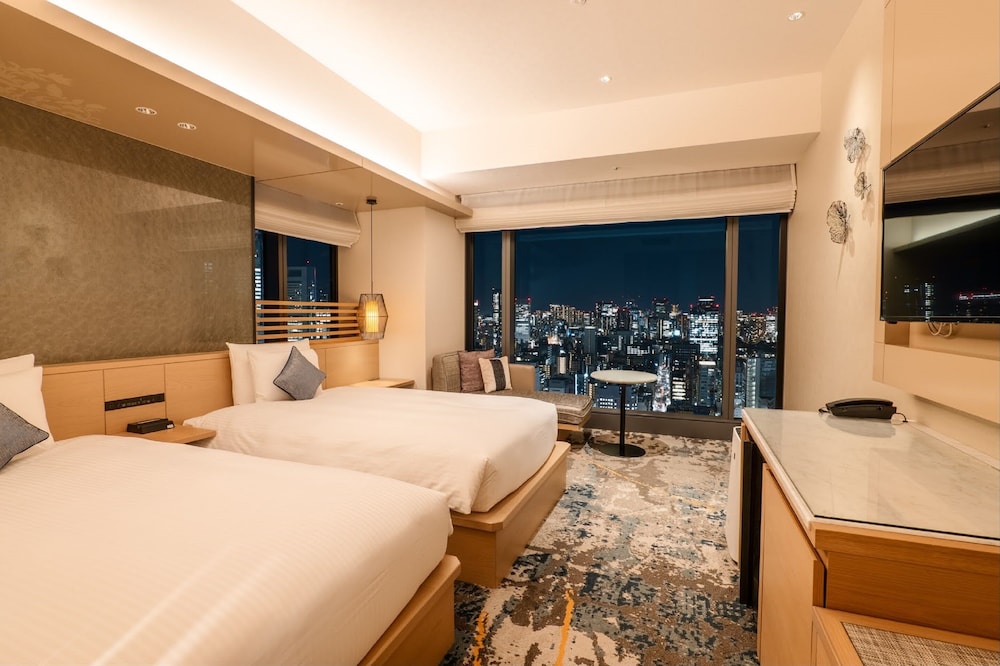 デラックスコーナーツインルーム (3名利用) 34平米 禁煙 客室1 | THE BLOSSOM HIBIYA