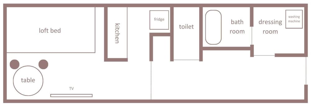 ロフトベッドルーム フロアマップ0 | KARIO 笹塚