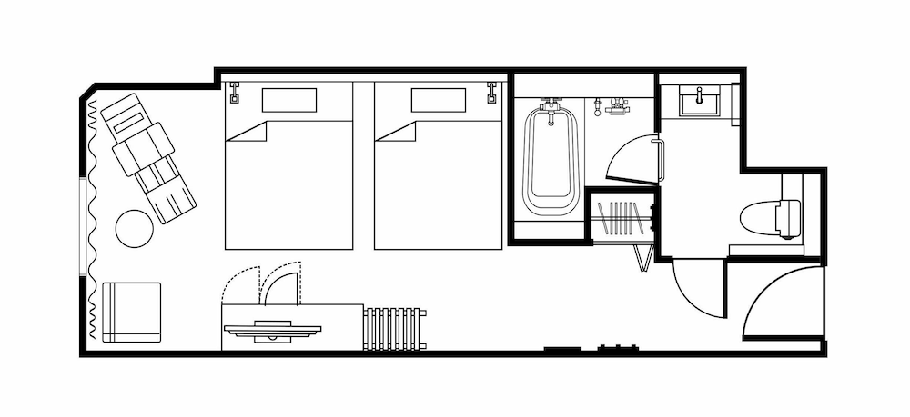 スーペリア ツインルーム 禁煙 <4名様利用> 客室2 | ダイワロイネットホテル博多冷泉 PREMIER