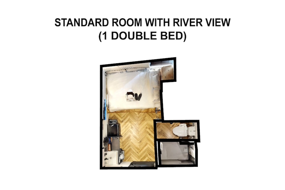 スタンダードルームリバービュー ダブルベッド1台 禁煙 | ゾンクホテル中洲であい橋