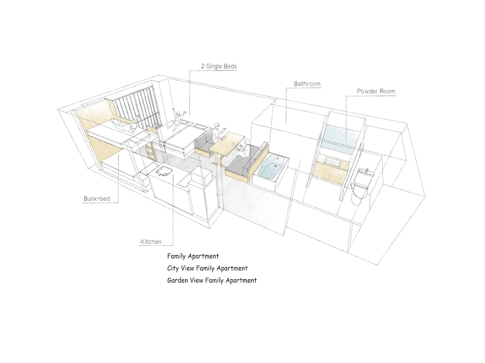 ファミリー アパートメント 禁煙 客室3 | MIMARU京都 STATION