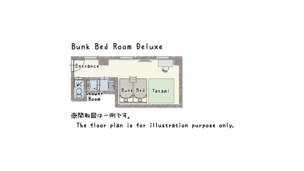 バンクベッドルーム デラックス 客室5 | PLAYSIS ASAKUSA